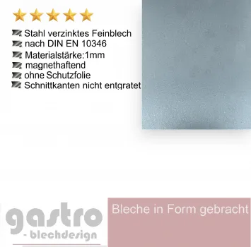 Stahlblech verzinkt Feinblech 1mm stark